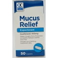 thumbnail image 1 of 2 Pack Quality Choice Mucus Relief Expectorant Guaifenesin 400mg 50 Caplets Each, 1 of 7