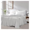 thumbnail image 1 of 2-Pack Queen Size Flat Sheets Only, Premium Gray Bed Sheets, 90" x 102" Queen Size Top Sheet Stays Tucked on Deep Mattresses, Flat Sheet Set of 2, Light Grey, 1 of 4
