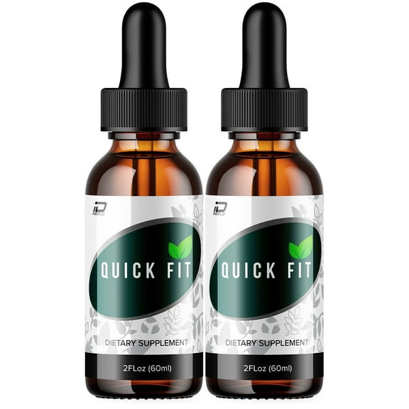 (2 Pack) Quick Fit Metabolism Drops Liquid Supplement - QuickFit Drops, Quick Fit Original Metabolic Support Supplement, Fit Quick Drops Reviews (2 Month Supply)