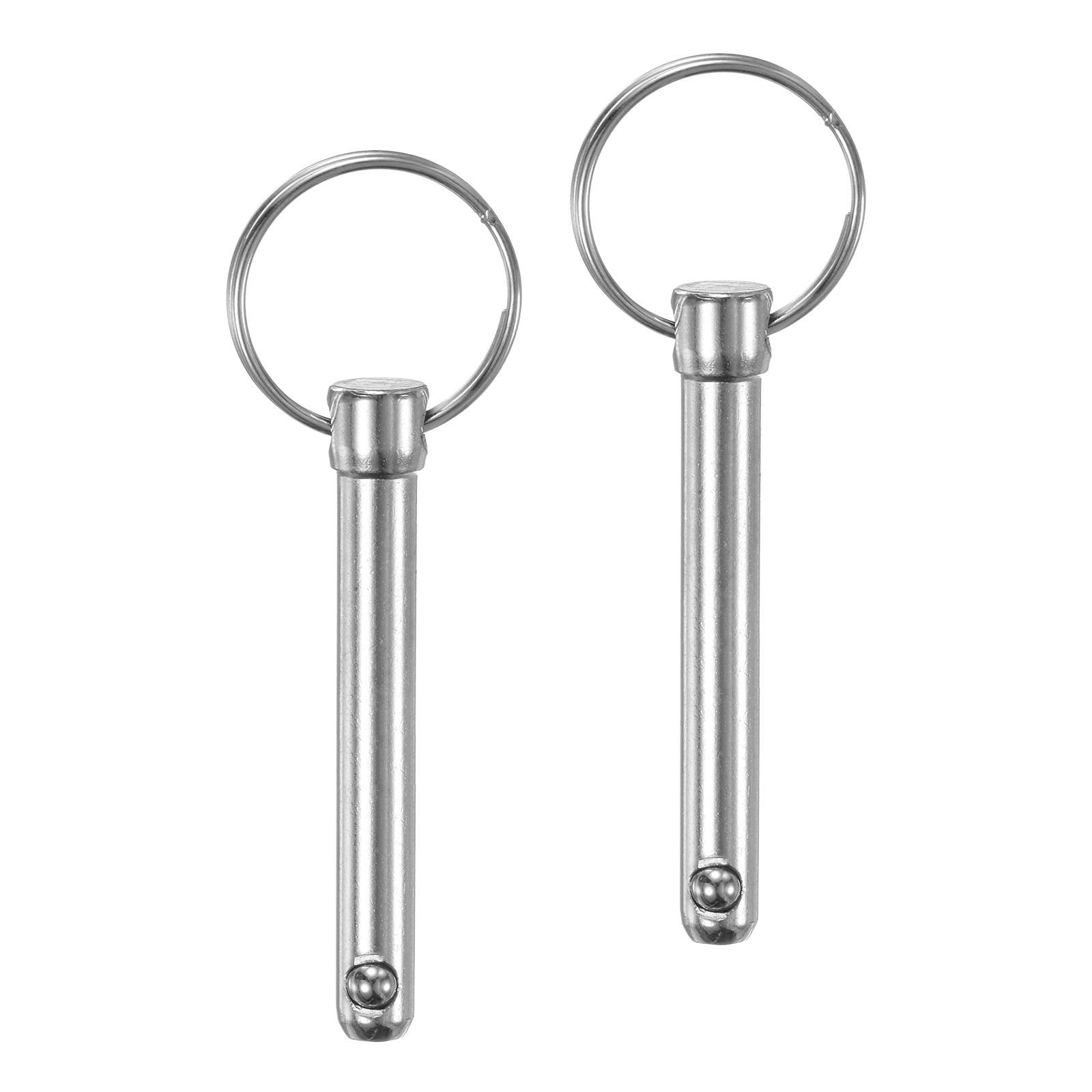 Produktbild von M METERXITY 6er-Pack Schnellspannstifte, 5/16" [8mm] Durchmesser, 2,56" [65mm] Verwendungslänge Bimini Top Stift Für Schiffbau/Anhänger, 2,83" [72mm] Gesamtlänge Kohlenstoffstahl-Stifte