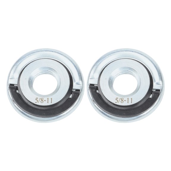 2 Pack Quick Release Self-Locking Grinder Pressing Plate Flange Nuts, Steel Construction for 5/8-11 Thread Spindles on Angle Grinders, Secure Grip and Tool-Free Disc Changes