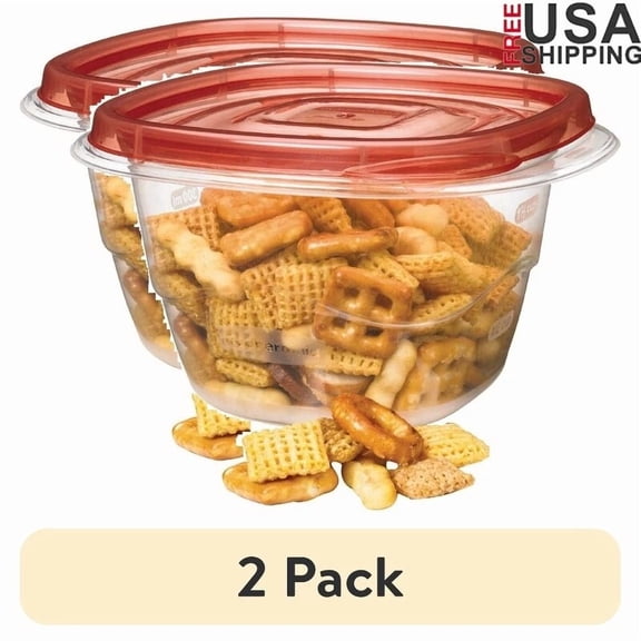 2 Pack Quik Clik Seal Food Storage Containers Microwave Dishwasher Safe Bpa Free