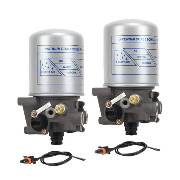 2 - Pack R955082 Air Dryer, Oil Coalescing System Saver 1200UP - 12 Volt Dedicated Purge Tank Replaces Wabco 4324210030 432421032R, Freightliner TDA R955082, Meritor S4324210337