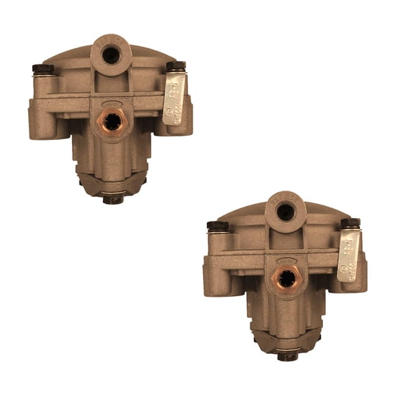 2 Pack RE-6 Emergency Relay Valve Dual Function Valve for semi Trucks Trailers Replace 281865, Bendix 281860 281865, Freightliner BW 281865