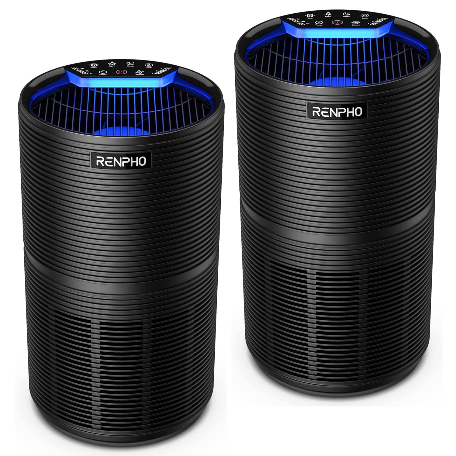 2 Pack RENPHO Air Purifiers RPAP088B, H13 True HEPA Filter for