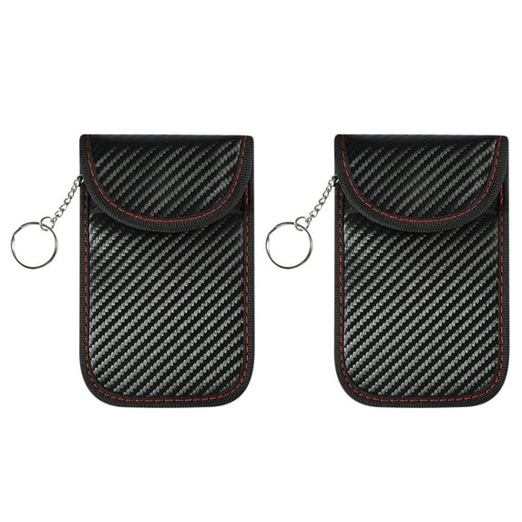 2 Pack RFID Signal Blocking Key Fob Bags - Car Key Protector Cases, Anti-Hacking & Anti-Theft Pouches - Blocks RFID Signals, Protects Key Fobs from Unauthorized Access