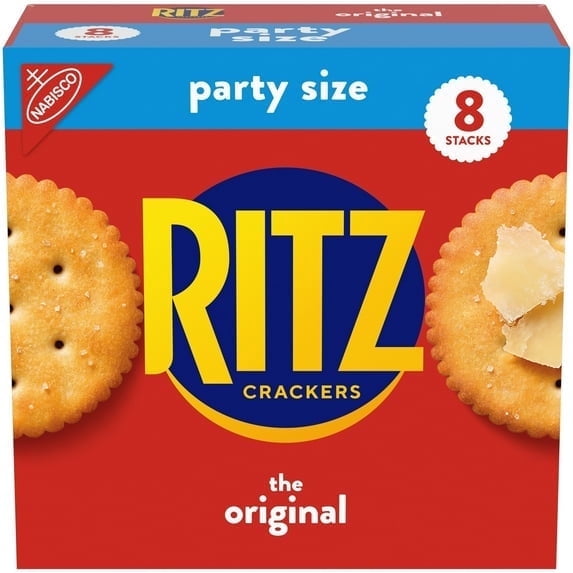 2 Pack RITZ Original Crackers, Snacks for Kids and Adults, Lunch Snacks, Party Size, 27.4 oz