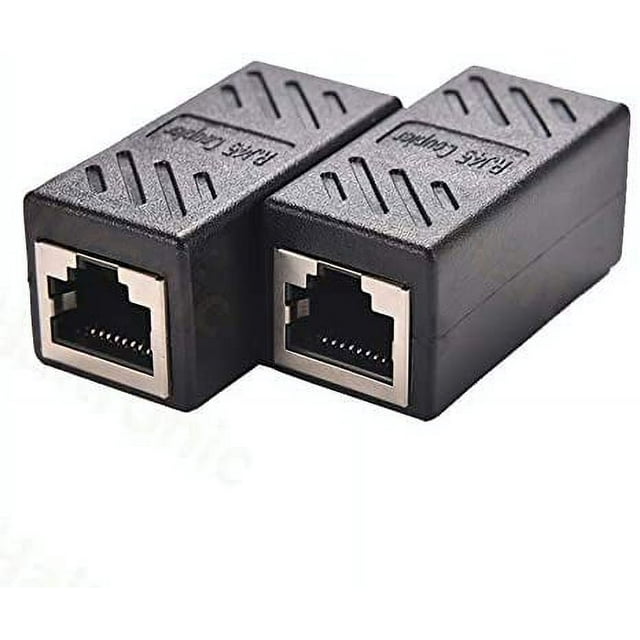 2 Pack RJ45 Coupler Cable Coupler LAN Connector Inline Cat7