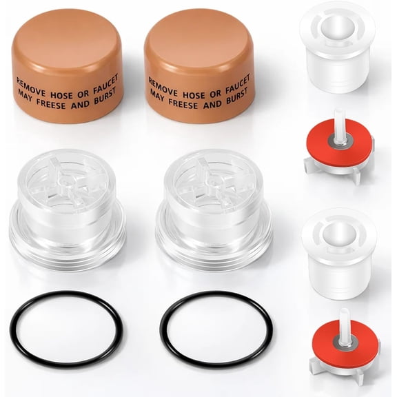 (2 Pack) RK-22VB Vacuum Breaker Repair Kit Replacement for Woodford Model 22 Outdoor Faucet, Vacuum Breaker Float Assembly Kit with 30582 30579 30583 30581 for Hose Bib Sillcock Faucet Repair