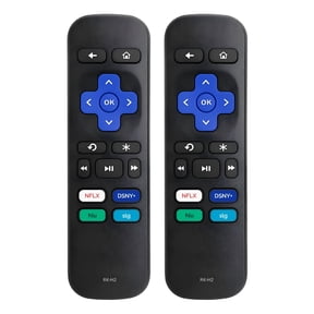 2 Pack RK-H2 Replacement Remote Control Compatible With Streaming Media Boxes & Players for Express, Premiere Gen 1/2/3/4, Easy Setup With Shortcut Keys, Not For Streaming Sticks Or Smart TVs