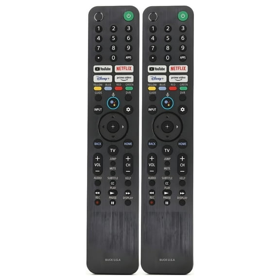 2 Pack RMF-TX520U Remote Control Compatible with Sony Bravia – Voice Control, Bluetooth/IR, Easy Setup – Works with Bravia Smart TV, Android/Internet TV Models X800H, X900H, X950H, A8H, Z8H