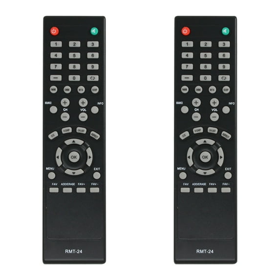2-Pack RMT-24 Remote Control Replacement - Compatible with Westinghouse DWM40F3G1 TV