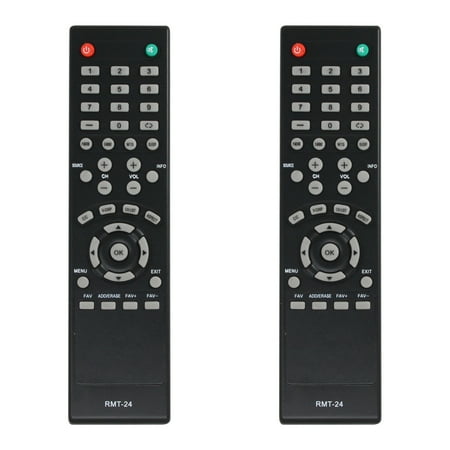 2-Pack RMT-24 Remote Control Replacement - Compatible with Westinghouse WD32HT1360 TV