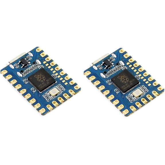 2 Pack RP2040-Zero Mini Board High-Performance Pico-Like MCU Board Based on Microcontroller Chip RP2040,USB-C Connector,Low-Cost, Support C/C++,MicroPython