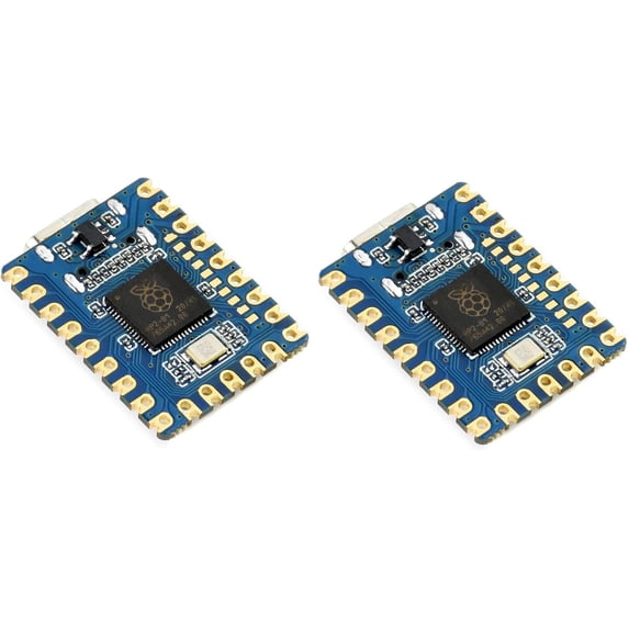 2 Pack RP2040-Zero Mini Board High-Performance Pico-Like MCU Board Based on Microcontroller Chip RP2040,USB-C Connector,Low-Cost, Support C/C++,MicroPython