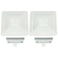 thumbnail image 1 of 2 Pack RV Replacement Roof Vent Cover 14"X14" White Camper (Trailer) Vent Cover, 1 of 8