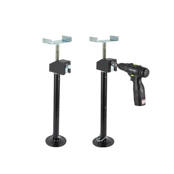 2-Pack RV Slide Out Stabilizer Jacks, Heavy Duty Camper Support Jacks for Travel Trailers, 5000 Lb Capacity Each, Drill & Manual Adjustable Height from 21" to 34"