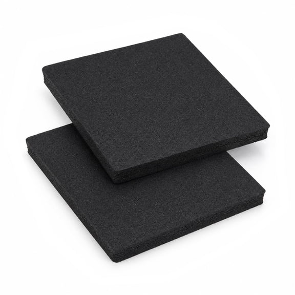 2-Pack RV Stabilizer Jack Pads, Non-Slip Rubber Leveling Blocks for Trailer/Camper Jacks, Protects Jack Foot & Adds Stability, 8"x 8" x 0.7"