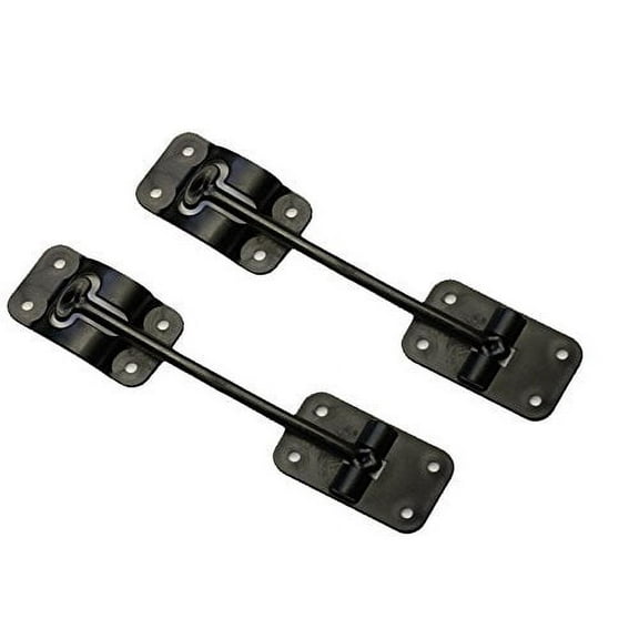 2 Pack: RV T-Style Door Holder Catch 6" for Latch Holder Camper Trailer Cargo Hatch Black