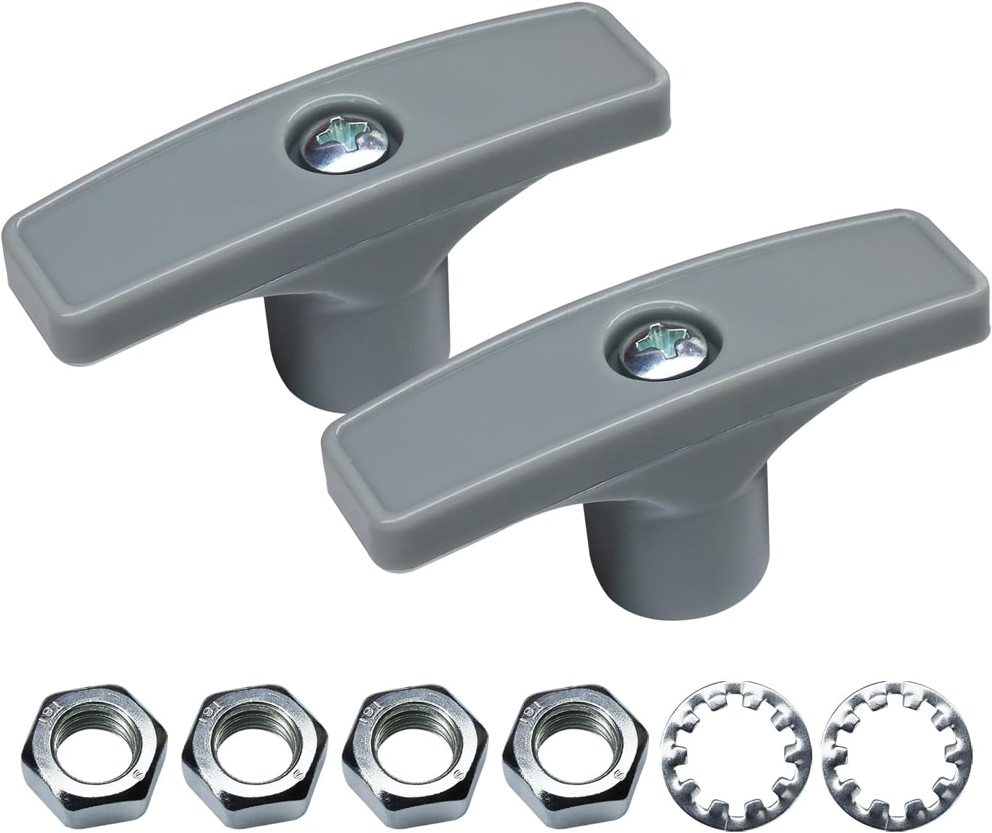 2 Pack RV Waste Valve Handle, Replacement for Camper Sewer Tank Dump ...