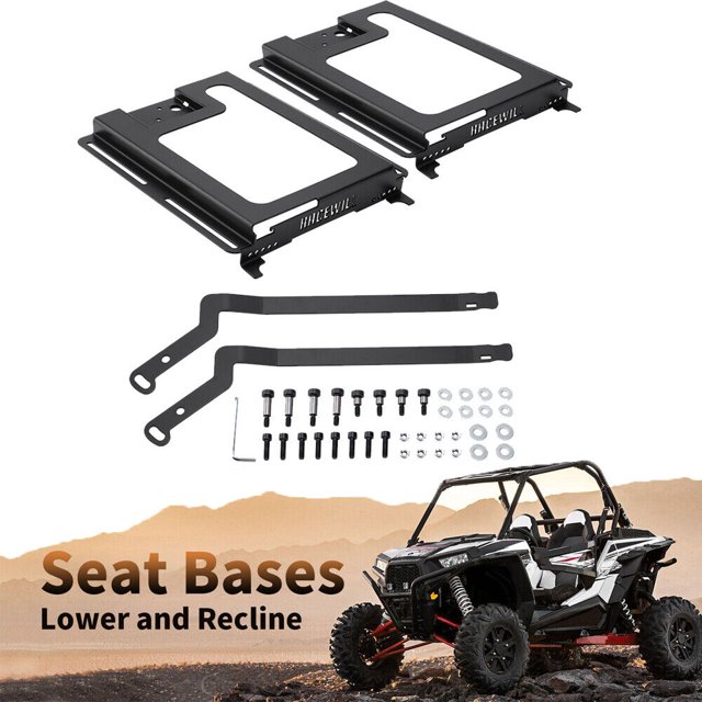 2 Pack RZR Seat Bases, Lower and Recline RZR Seat Base Accessories for