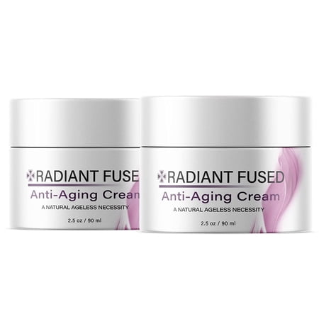 (2 Pack) Radiant Fused - Anti-Aging Moisturizer Face Cream - Ingredients for All Skin Types