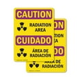 thumbnail image 1 of (2 Pack) Radiation Area With Symbol OSHA Caution Radiation Sign 10 Inch X 14 Inch Indoor / Outdoor Rust-Free Aluminum Metal Signs for Workplace, Workshop, and Construction Site, Made in, 1 of 8