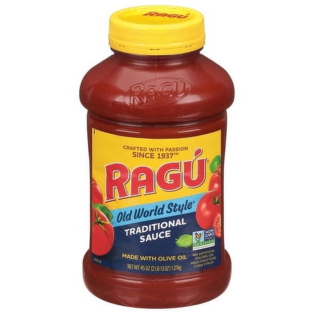 2 Pack - Ragu Old World Style Pasta Sauce Traditional Jar 45 oz Package May Vary