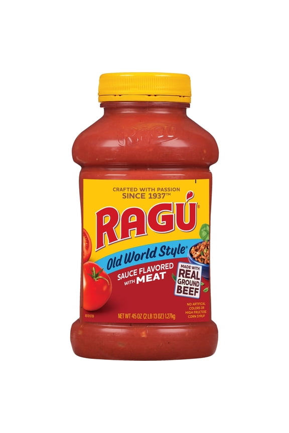 Pack of 2 - Ragu Old World Style Pasta Sauce Flavored With Meat 45 oz