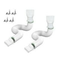 thumbnail image 1 of 2 Pack Rain Gutter Downspout Extensions Flexible,Universal Drain Downspout Extender Drainage Connector 21"-60",Screws for Included, 1 of 6