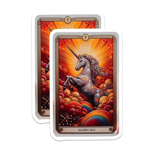 (2 Pack) Rainbow Art Magnet - 5" On Longest Side - Sticks to Smooth Flat Surfaces - Made in USA - MAG10120