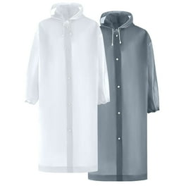 Farfi Hooded Rain Coat Impermeable Thickened Waterproof Unisex Universal Tourism Outdoor Hiking Rain Poncho Raincoat Travel Supplies Dark Blue Walmart