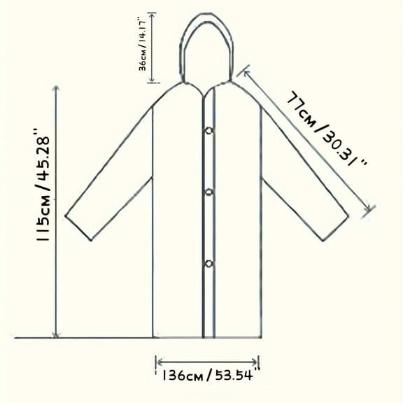 2 Pack Raincoat Portable Ponchos, Aofany Waterproof EVA Reusable Rain Jacket for Men and Women, Durable Rain Coats Long Sleeve Rain Poncho for Outdoor Activities