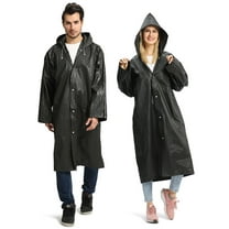 2 Pack Raincoats for Adults Reusable,EVA Rain Ponchos Lightweight Rain Coat Waterproof Rain Gear for Men and Women
