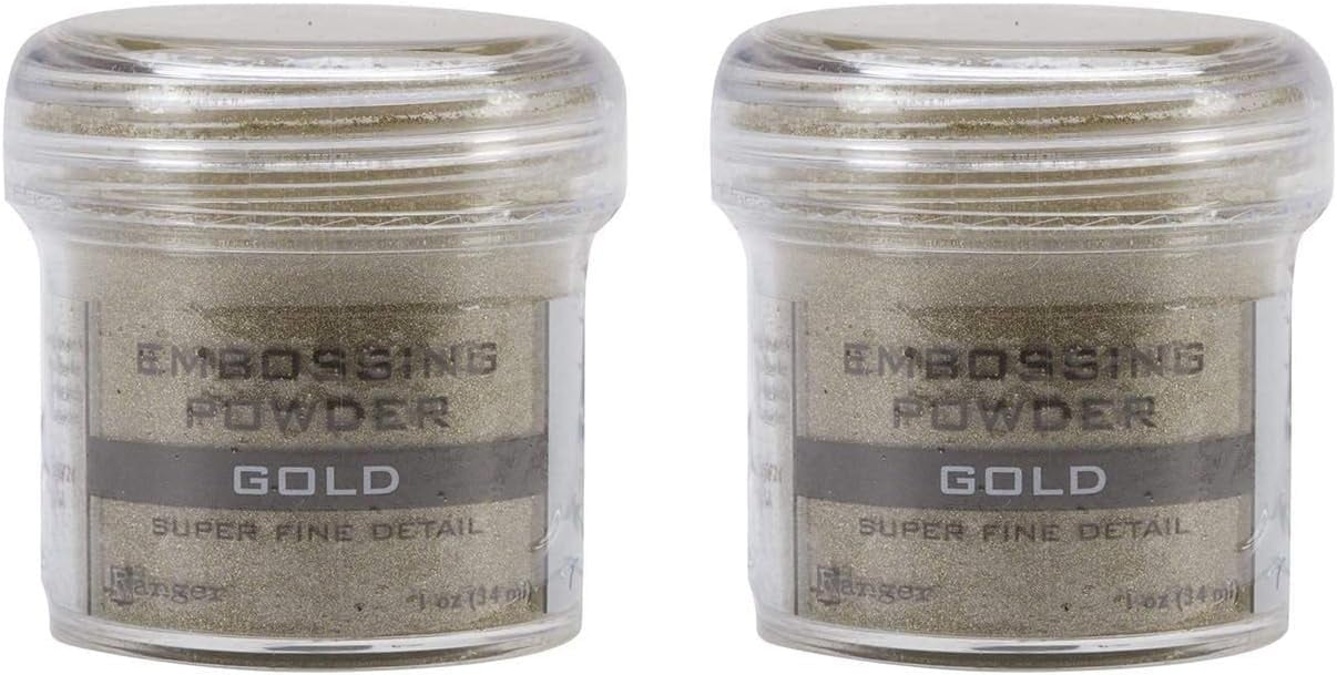 2-Pack - Ranger Embossing Powder - Super Fine Gold - Walmart.com