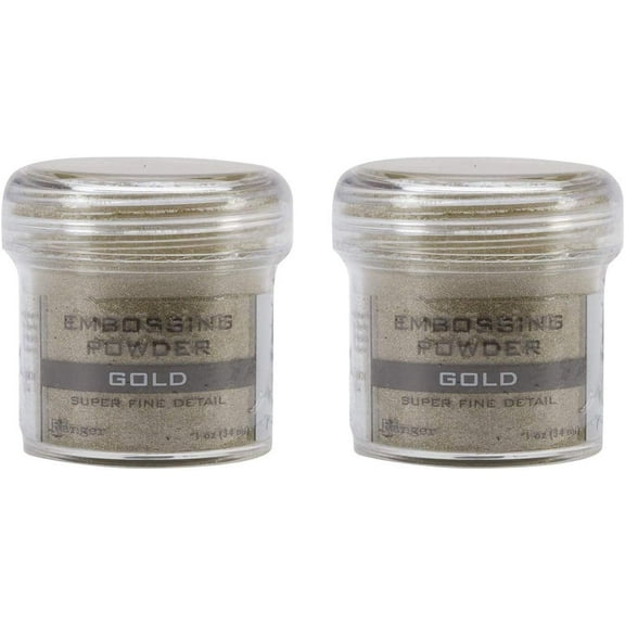 2-Pack - Ranger Embossing Powder - Super Fine Gold
