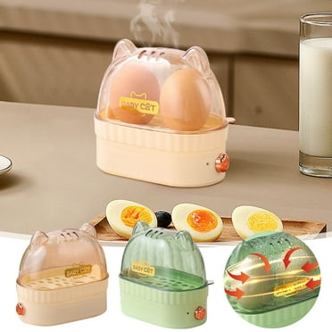 2 Pack Rapid Egg Cooker, 2 Easy-To-Peel, Hard, Medium, Soft Boiled Eggs, Poacher, Omelet Maker, Auto Shut-Off, Alarm, with Auto Shut Off Feature, BPA-Free, Slate Blue