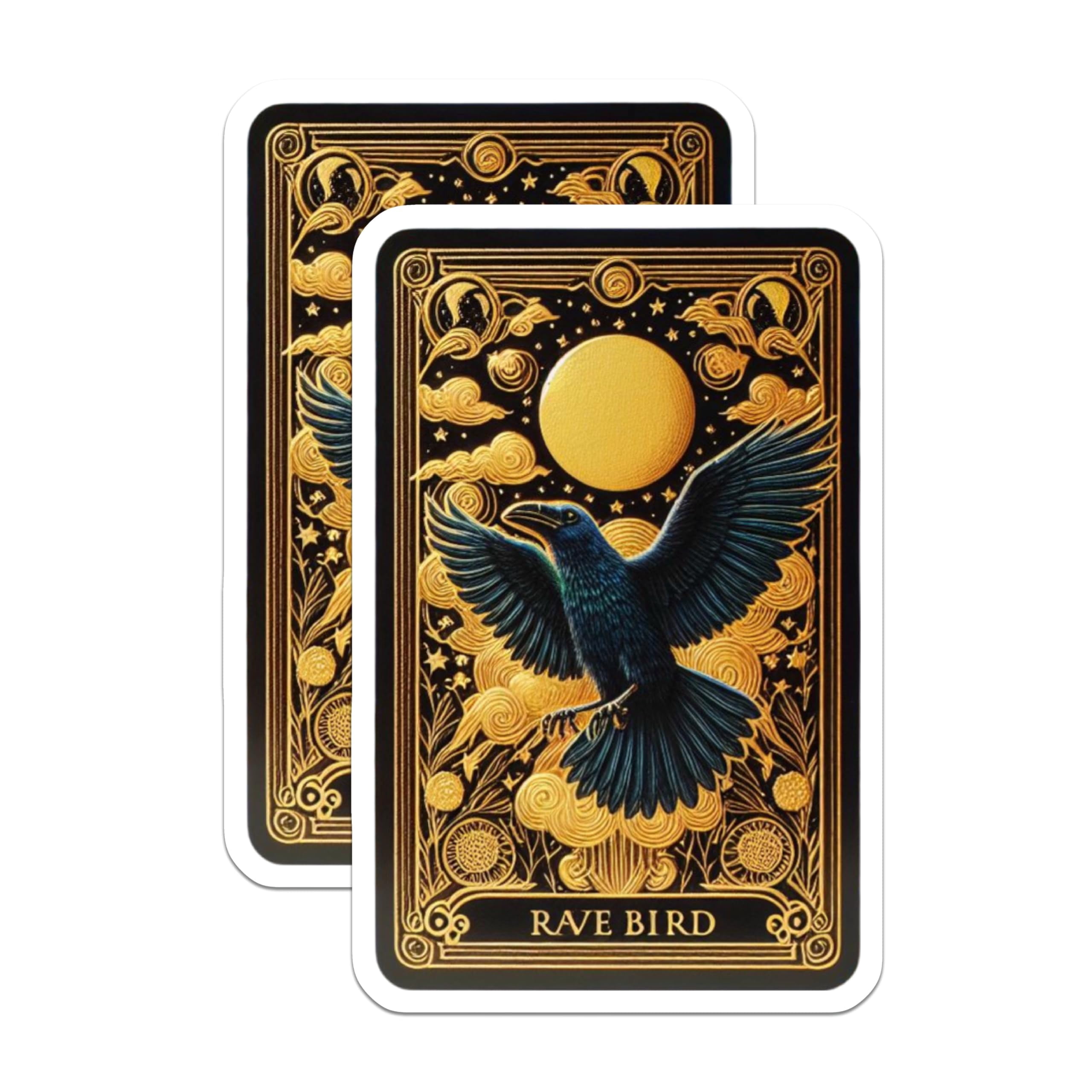 (2 Pack) Rave Bird Aesthetic Magnets - Gothic Raven Art Refrigerator ...