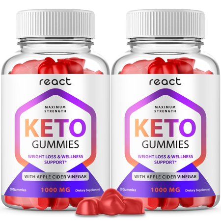(2 Pack) React Keto Gummies React Keto Gummy s (120 Gummies)