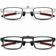 thumbnail image 1 of 2 Pack Reading Glasses Men Women Metal Frame Lightweight Rectangle Readers Office Home, 1 of 7
