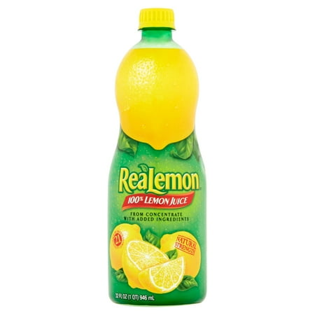 2 Pack - Realemon Juice Lemon 32 oz Package May Vary