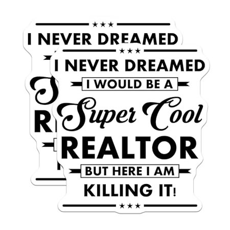 (2 Pack) Realtor Magnets - Real Estate Magnets - Inspirational Magnets - 5" On Longest Side - for Cars, Fridges, Toolboxes - Made in USA - MAG6226
