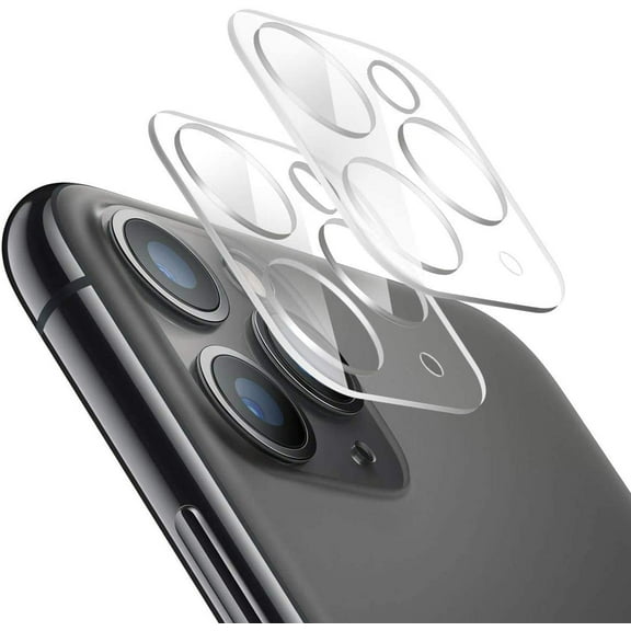 [2-Pack] For Rear Camera Lens of iPhone 11 Pro and 11 Pro Max Tempered Glass Screen Protector, 9H, Anti-Scratch, Anti-Bubble, Anti-Fingerprint By NoCaze {Compatible for iPhone 11 Pro and 11 Pro Max}