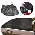 thumbnail image 1 of 2 Pack Rear Car Window Mosquito Mesh Bug Screen Net Cover For Most Vehicles - Breathable Mesh Netting Insect Protection Easy Install With Adhesive Tape No Tools Needed Secure, 1 of 6
