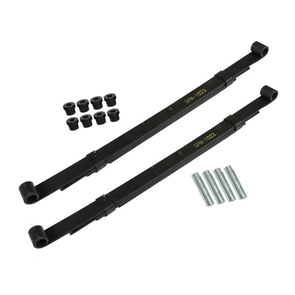 2-Pack Rear Heavy Duty Leaf Springs SPN-1023 Black Fit for Precedent 2004-2021 Golf Cart Club Car