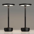thumbnail image 1 of 2 Pack Rechargeable Cordless Table Lamps, Portable 5000mAh Battery Table Light, 3 Color Stepless Dimming LED Table Light with Memory Function, for Outdoor/Dinner/Patio/Restaurant.(Gold), 1 of 7