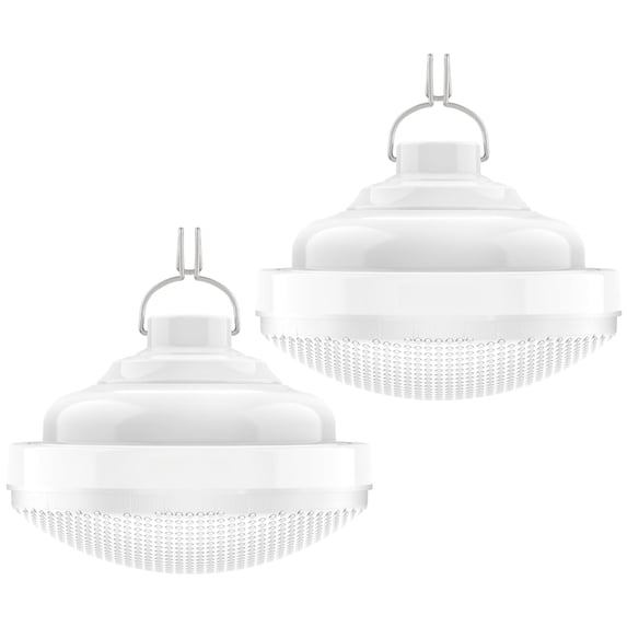 2-Pack Rechargeable LED Camping Lantern 2400mAh IPX5 Waterproof Outdoor Emergency Light