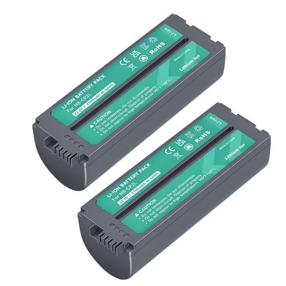 2 Pack Rechargeable NB-CP1L NB-CP2L Battery 2100mAh for Canon SELPHY CP1500 CP1300 CP1200 CP910 CP900 CP800 CP790 CP780 CP770 CP730 CP710 CP600 CP510 CP400 CP330 CP300 CP220 CP200 CP100 Photo Printer