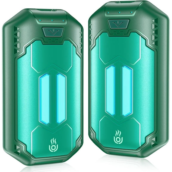 2 Pack Rechargeable Snap - on Hand Warmers, 3000mAh Each with AI Smart Chips. Features double - sided heating and 3 - level adjustable heat. Ideal for outdoor activities. The Perfect Christmas Gift