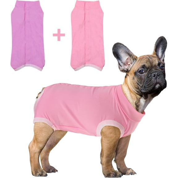 2 Pack Recovery Suit for Dogs After Surgery, Dog Recovery Suit Dog Spay Surgical Suit for Female Dogs, Dog Onesie Body Suit for Surgery Male Substitute Dog E-Collar,M